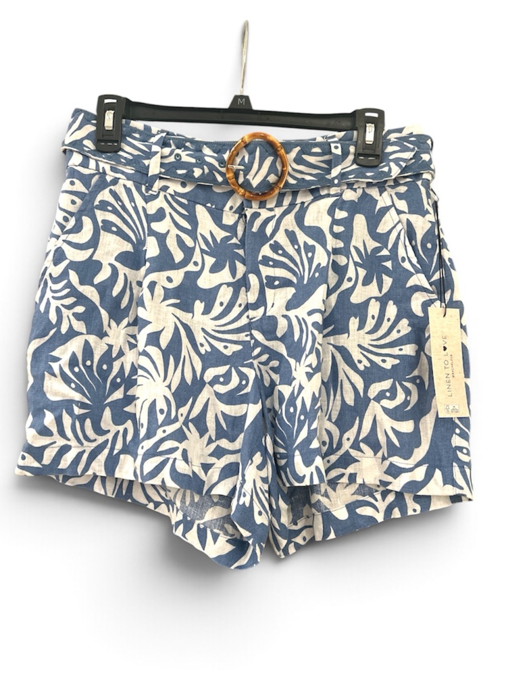 NWT Rachel Zoe High-Rise 100% Linen Tailored Shorts | Size 8